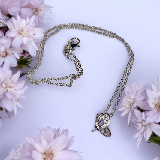 Butterfly pendant - Silver